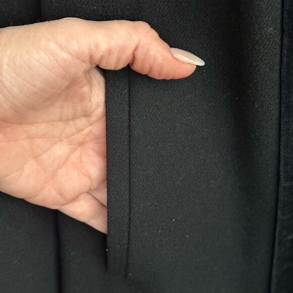 Alorna Vintage Black Coat With Embroidered Trim - Picture 7 of 7